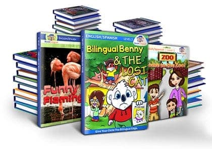 BookLingual: Complete Spanish for Kids features 32 eBooks for rapid learning.
